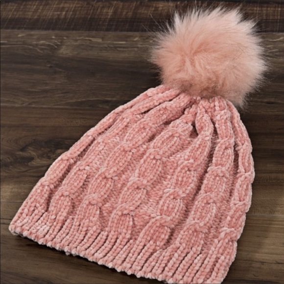 Chenille Super Soft Cable Knit Hats main image 9